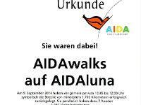 AIDA walks to NY Antje